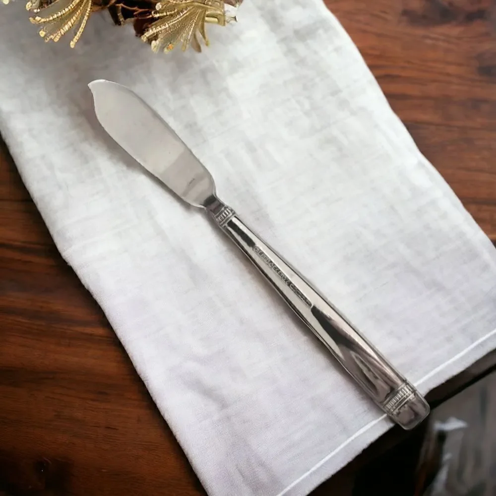 Reed & Barton Durham Butter Knife Stainless Everyday Glossy Silverware Flatware.